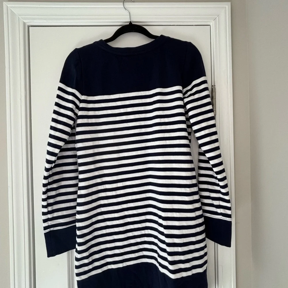 NWOT Lilly Pulitzer Navy and White Long‎ Sleeve Dress